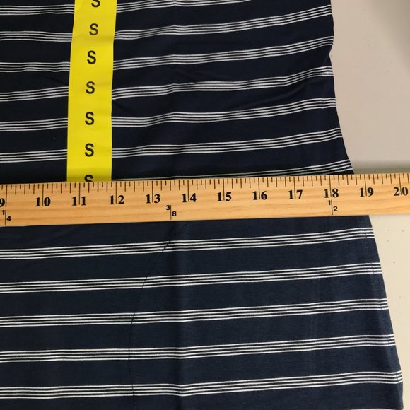 NEW Womens Pocket Dress Small Blue Striped UV Sun Protection - Picture 9 of 16